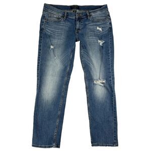 Banana Republic Jeans Womens Blue Girlfriend Low Rise Size 26/2 (30x27 Measured)